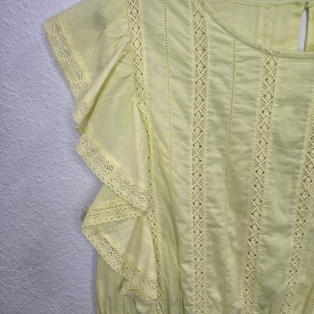 Chelsea & Violet Bekah 100% Cotton Lace Short Sleeve Resort Summer Dress Size XL - Picture 5 of 15